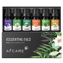 Naturals Top 8 Essential Oil Set 100% чистые эфирные масла высочайшего качества Мята перечная, чайное дерево, розмарин, эфирное масло цветков вишни и апельсина